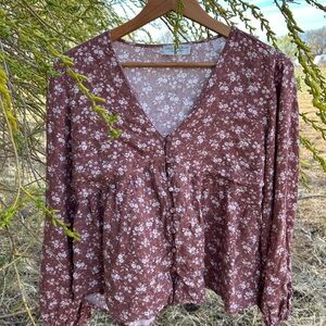Floral Button-Up Top